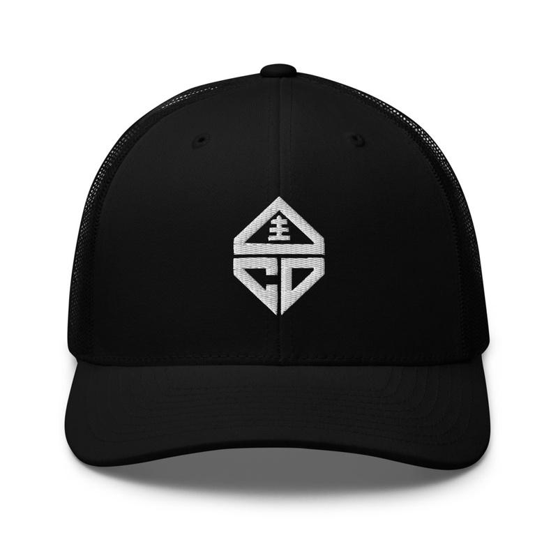 CD Trucker Hat White Logo